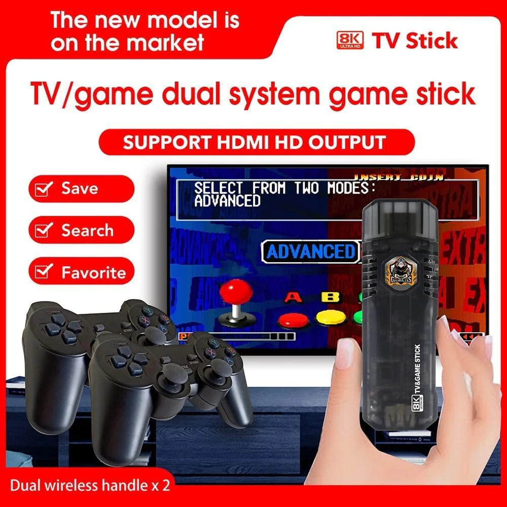 Wireless Controller Android TV Box Game Console Retro Game Stick - Image 5