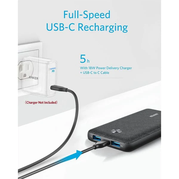 Anker PowerCore III Sense Powerbank 10000mAh - Black - Image 5