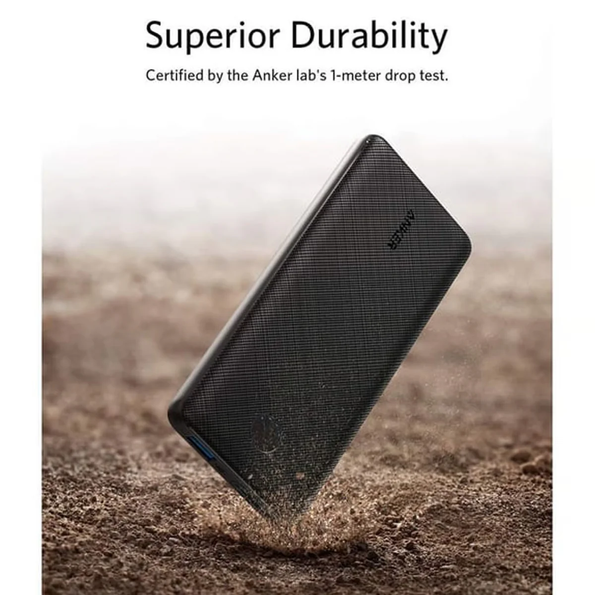 Anker Powercore Slim Powerbank, 10000 mAh, Black, A1229016 - Image 6