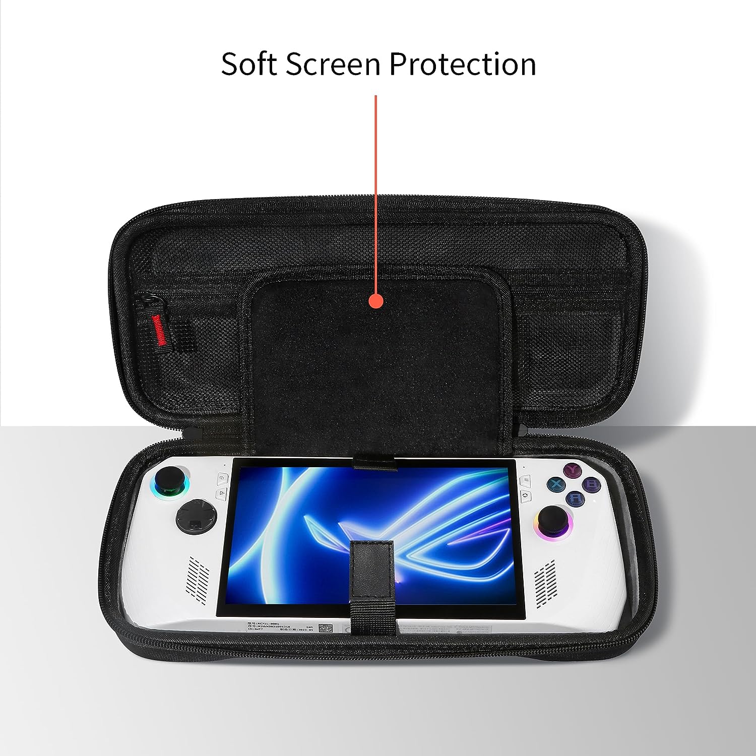 Carrying Case for ROG Ally - Portable Hard Shell Carrying Case for ROG Ally Gaming Handheld - Double Pocket/Button Protection/Large Capacity - Image 3