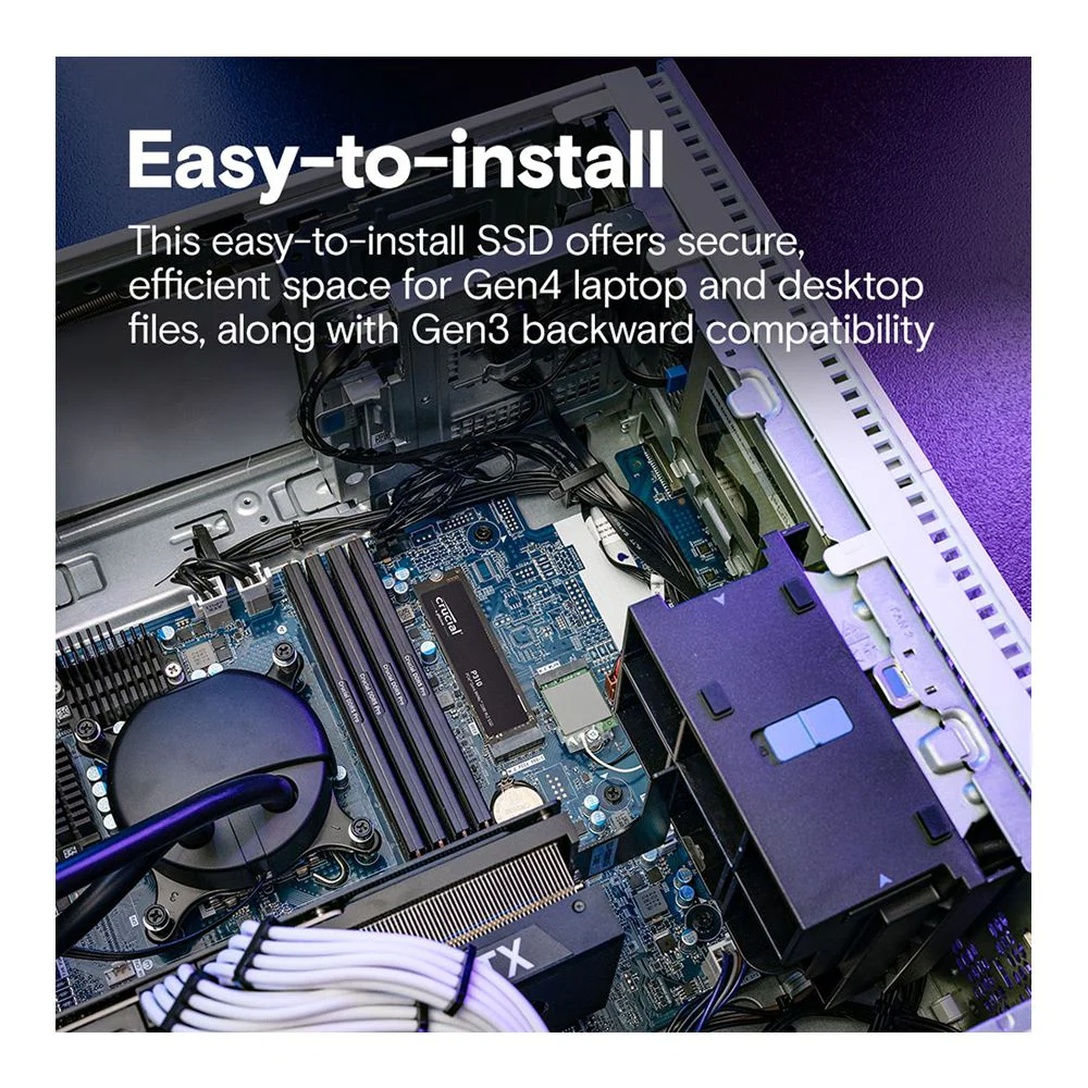 Crucial P310 2TB 232L Micron QLC NAND PCIe Gen 4 x4 NVMe M.2 Internal SSD - Image 5