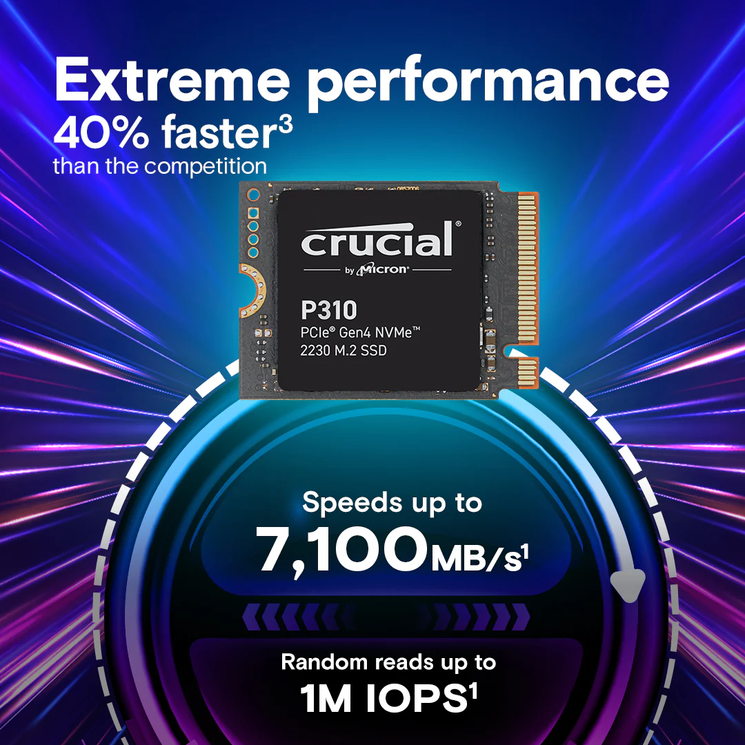 Crucial P310 2TB PCIe Gen4 NVMe 2230 M.2 SSD - Image 4