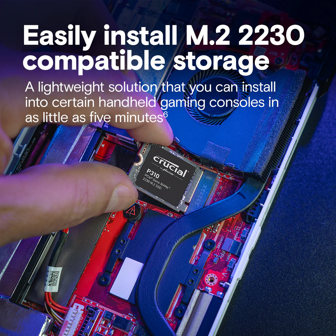 Crucial P310 2TB PCIe Gen4 NVMe 2230 M.2 SSD - Image 5