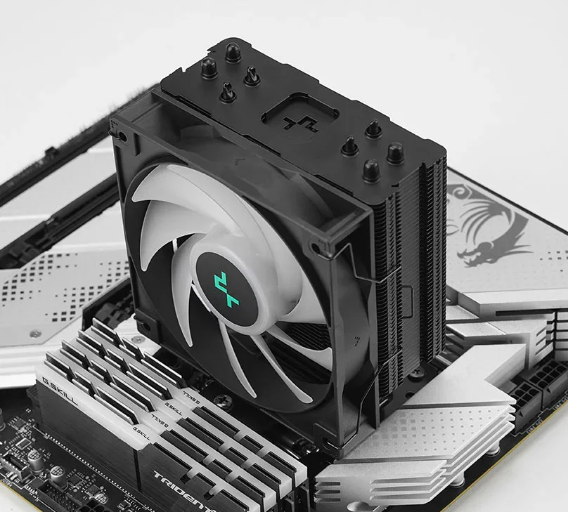 Deepcool AG400 BK ARGB V2 All-black Single-tower AMD & Intel CPU Cooler, 500~2100 RPM±10%, 75.89 CFM Airflow, 120mm ARGB PWM Fan | R-AG400-BKAMMN-GJD - Image 7