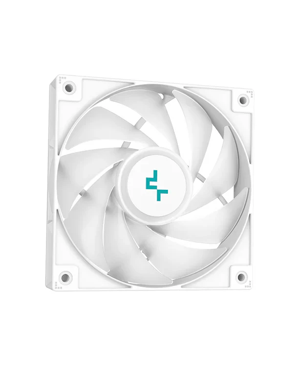 DeepCool LS520 SE AIO Liquid CPU Cooler, RGB Infinity Mirror Cover, 240mm Radiator, 120mm ARGB PWM Fans, 500~2250 RPM Fan Speed, 85.85 CFM Airflow, LGA1700/1200/ AMDAM5/AM4, White - Image 3