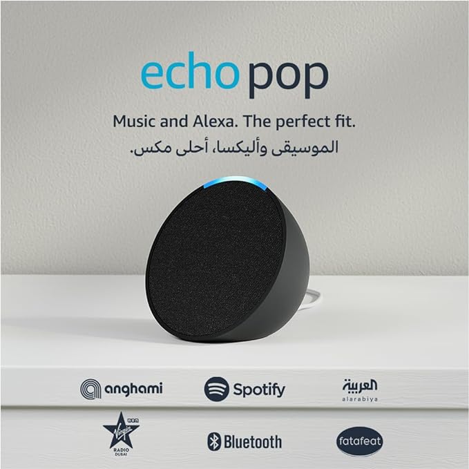 ECHO POP | FULL SOUND COMPACT SMART SPEAKER WITH ALEXA | CHARCOAL - Image 7