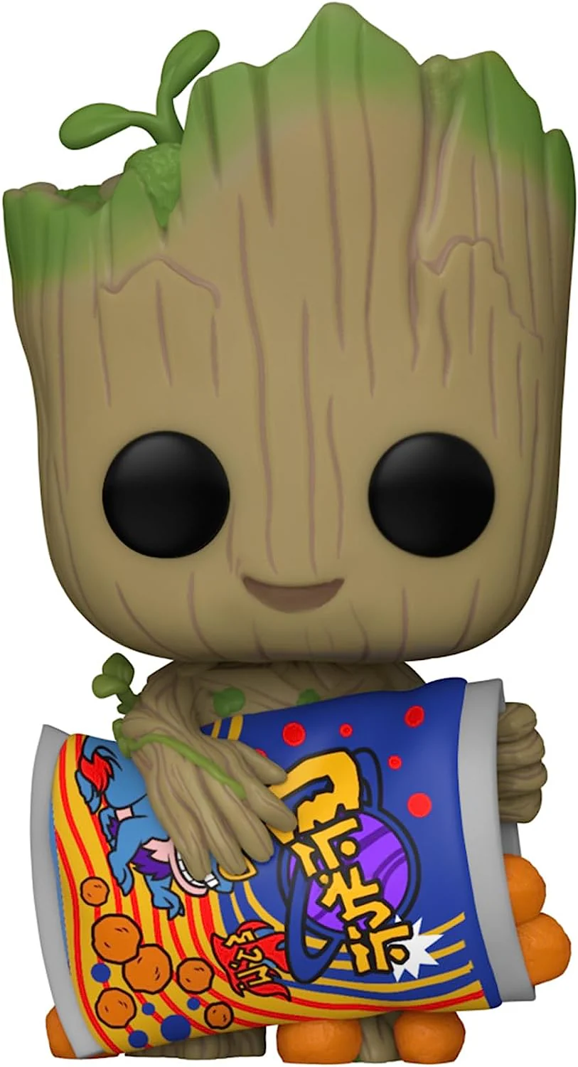 Funko Pop! Marvel: I Am Groot, Groot with Cheese Puffs - Image 2