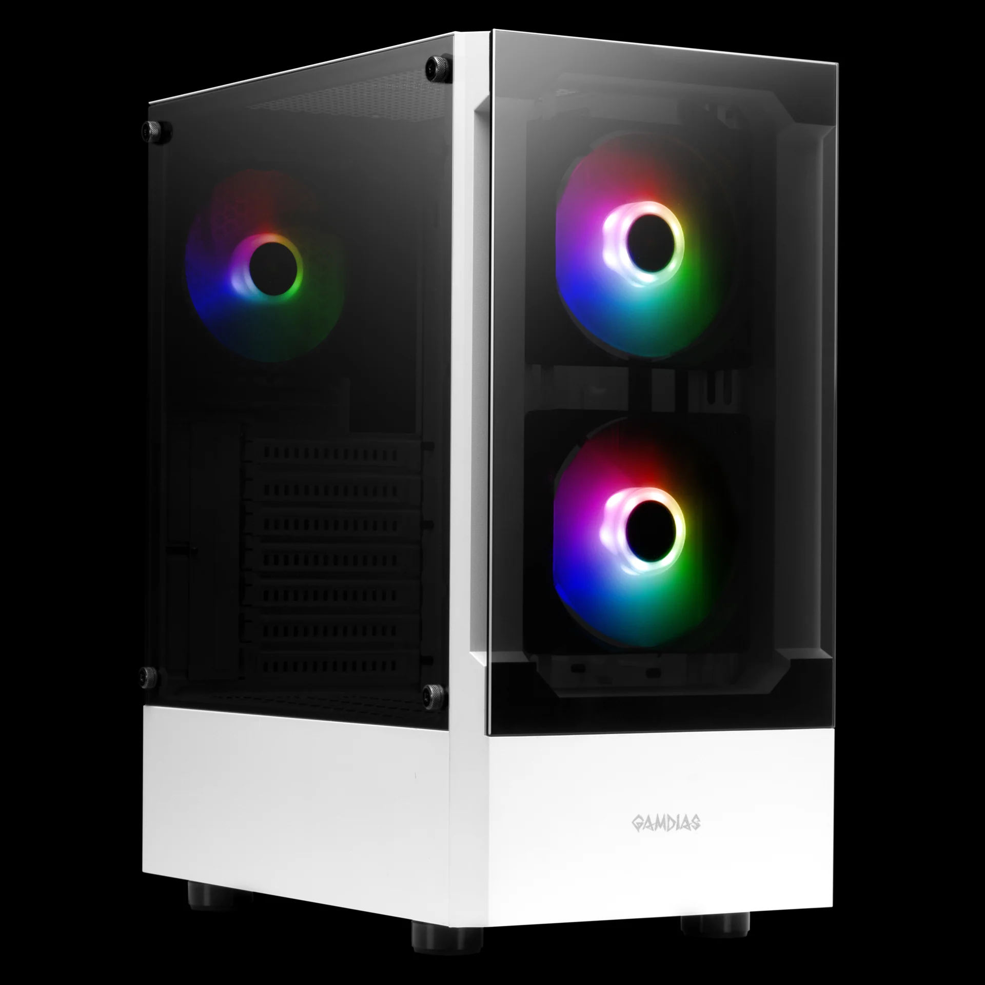 GAMDIAS TALOS E3 MESH RGB ATX Mid Tower PC Case-White - Image 8
