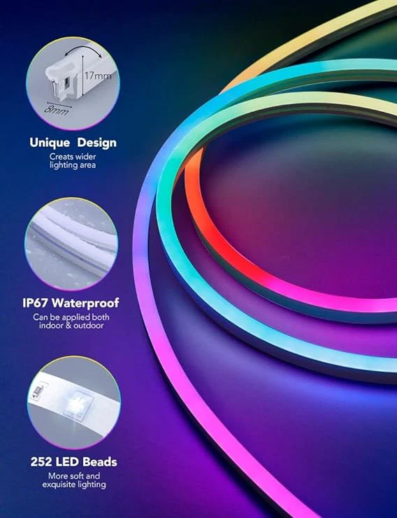 govee rgbic led neon rope light - Image 6