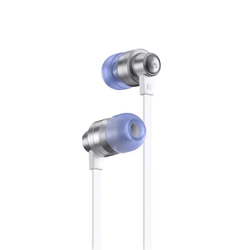 Logitech G333 In Ear Gaming Earphone, In Line Mic and Controls, Gaming Grade Dual Drivers, Durable Aluminum Housing, Adaptive Comfort, White&Purple - Image 2