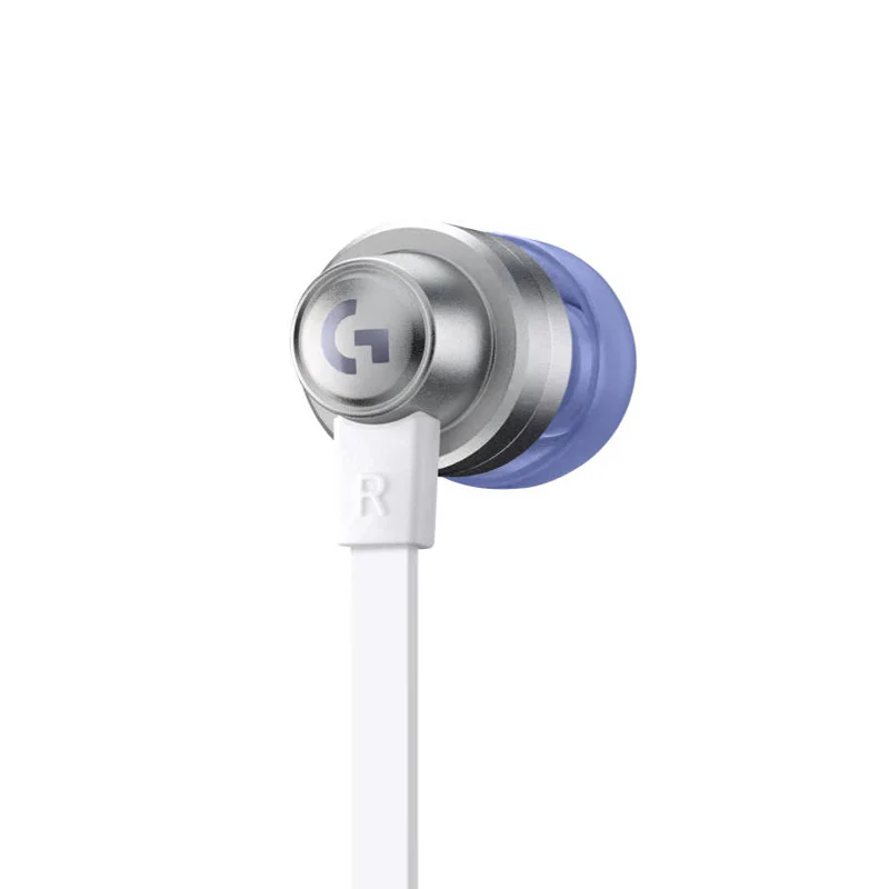 Logitech G333 In Ear Gaming Earphone, In Line Mic and Controls, Gaming Grade Dual Drivers, Durable Aluminum Housing, Adaptive Comfort, White&Purple - Image 4