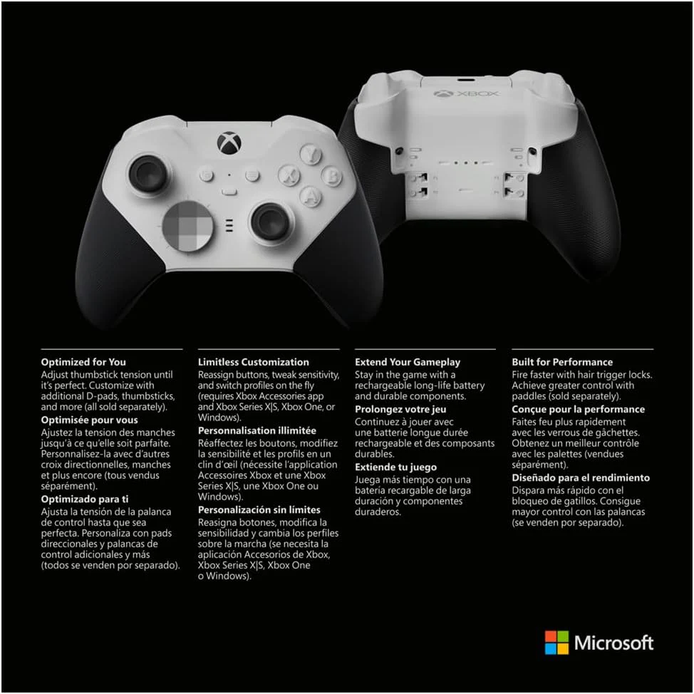 Microsoft Xbox Elite Wireless Controller - Core White - Image 3