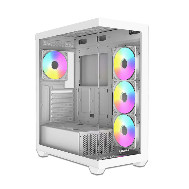 RAIDMAX Infinita i800 ATX Mid Tower PC Case,White
