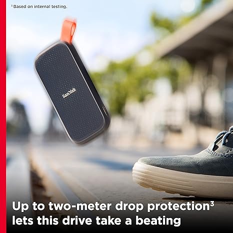 SANDISK 1TB Portable SSD - Up to 800MB/s, USB-C, USB 3.2 Gen 2, Updated Firmware - External Solid State Drive - Image 3
