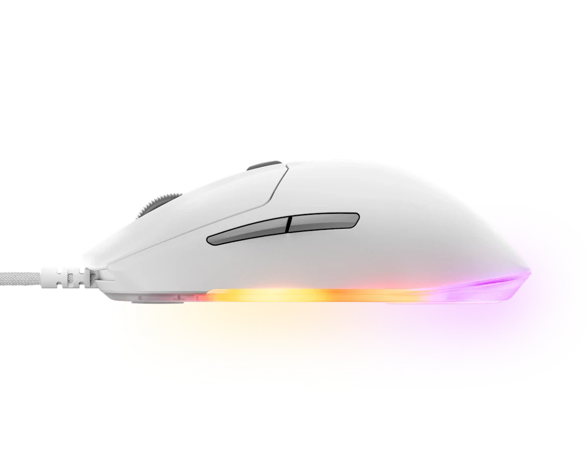 SteelSeries Rival 3 Gen 2 Wired Gaming Mouse - White - Image 2