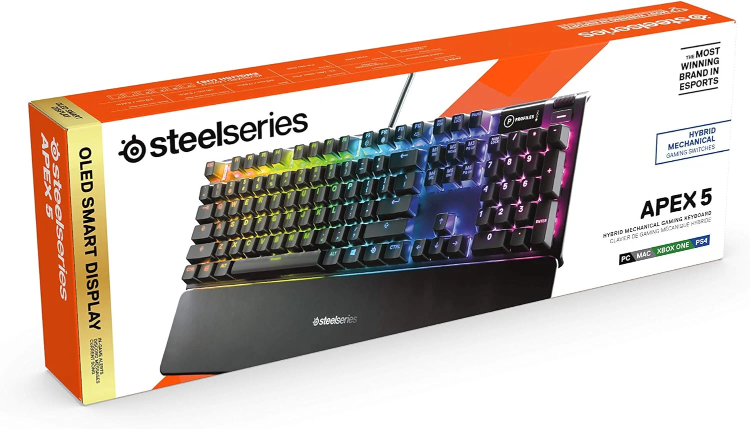 SteelSeries USB Apex 5 Hybrid Mechanical Gaming Keyboard - Image 10